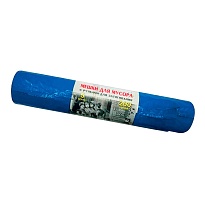 Мешки для мусора 200 л, с завязками, синие, в рулоне 5 шт., ПВД, 45 мкм, 1100х850 мм, Концепция Быта Vitalux, 604934 в Курске