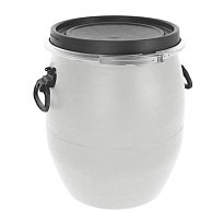 Бочка пластиковая 48 л с хомутом белая в Курске