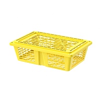 Ящик продуктовый универсальный желтый в Курске Ящик продуктовый универсальный желтый в Курске
