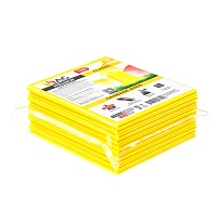 Мешки для мусора 160 л, желтые, в пачке 10 шт., ПВД, 40 мкм, 900х1100 мм, i-Bag в Курске