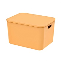 Ящик пластиковый вкладываемый желтый 410х305х245 мм в Курске Ящик пластиковый вкладываемый желтый 410х305х245 мм в Курске